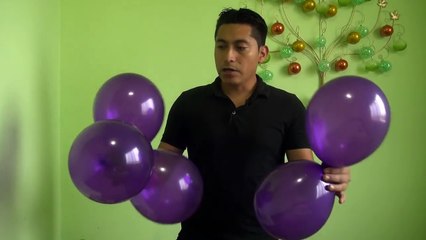 Racimo de uvas con globos para primera comunión fácil y económico # 15