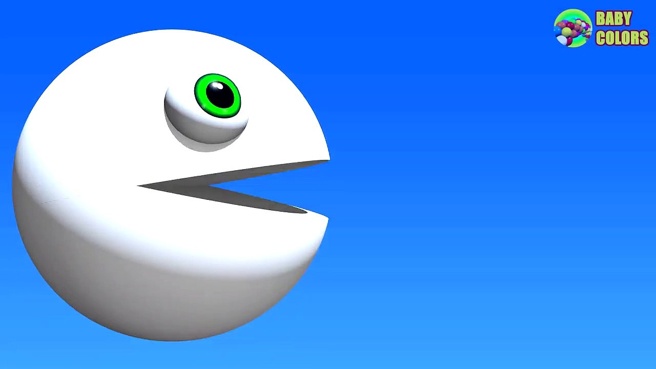 ⚽ Learn Colors with 3d Pacman Compil - video Dailymotion