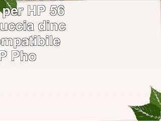 Printing Pleasure Sostituzione per HP 56 Nero Cartuccia dinchiostro compatibile per HP