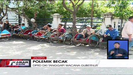 DPRD DKI Tanggapi Wacana Gubernur Soal Becak di Ibukota