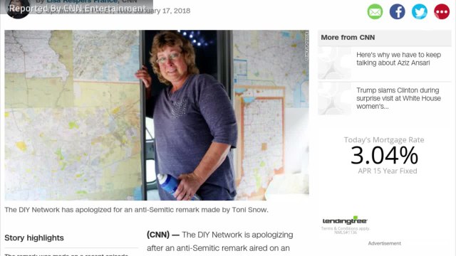 DIY Network Apologizes After Host's Anti-Semitic Remark