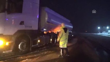 Erzincan'da Kar Yağışı