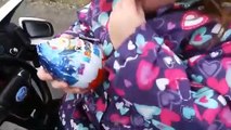 Baby Playing in Car Park Looking for Surprise Egg with Toys Play Games for Kids-7XrZVgCrD