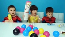 Balls Learning Colors with Kids and Surprise Eggs Learn colors and open eggs surpri