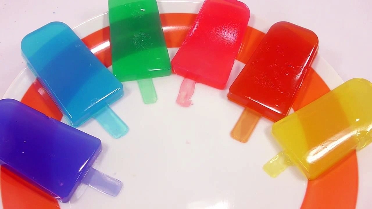 DIY How to Make Colors Icecream Gummy Pudding Jelly Learn Colors Clay Slime