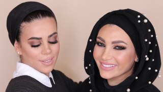 My Friend Does My Makeup - Night Look | مكياج ليلي مميّز مع نزيها وملاك