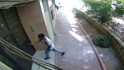 Bisiklet hırsızı kamerada