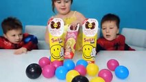 Balls Learning Colors with Kids and Surprise Eggs Learn colors and open