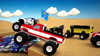 Monster Trucks & Derby Races Cartoon, Cars for Kids, Educational Video for Children