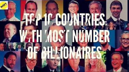 Top 10 countries with most number of billionaires