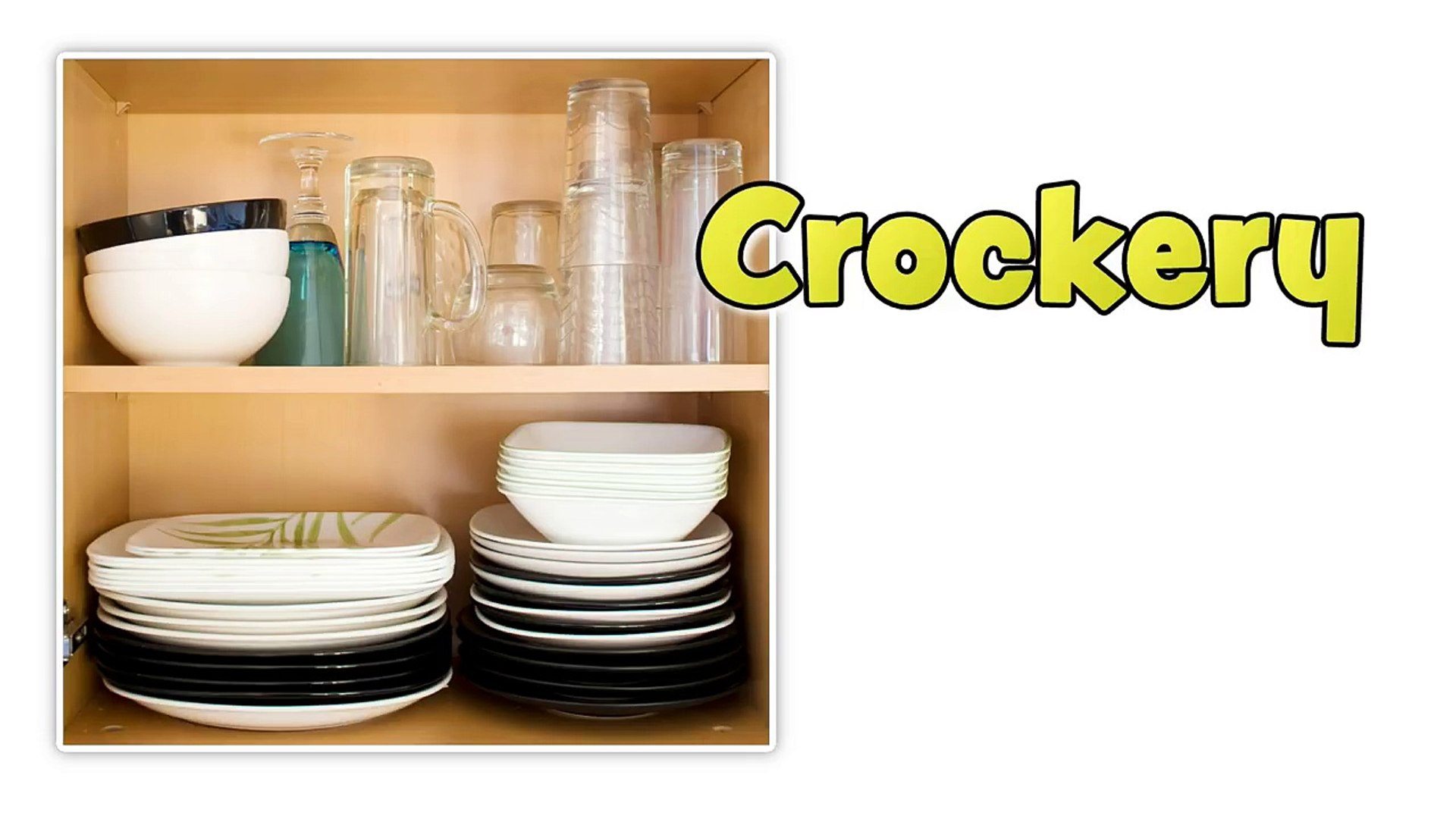 Çocuklar için İngilizcede mutfak kelimeleri (Kitchen in English)