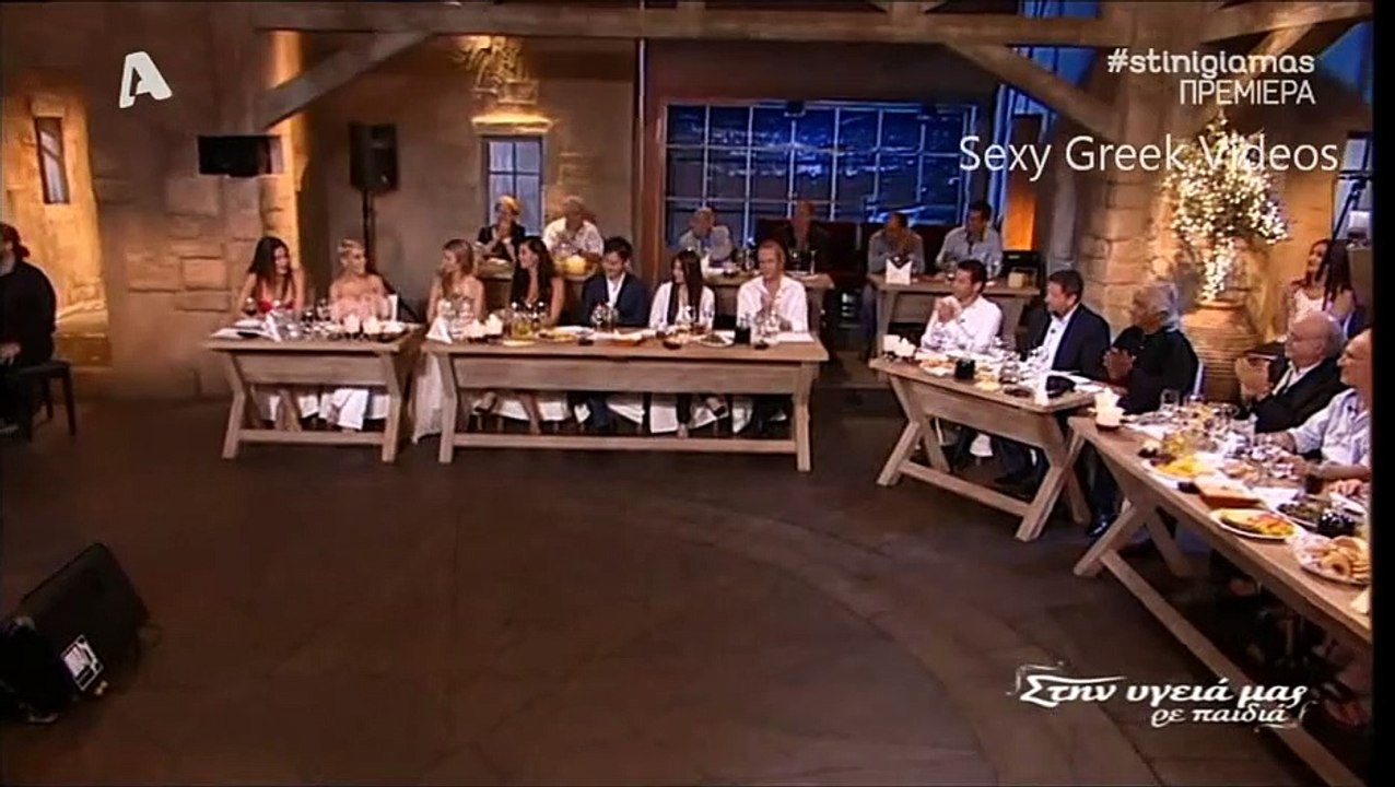 Hot greek celebrity OOPS in tv