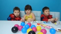 Balls Learning Colors with Kids and Surprise Eggs Learn colors and open eggs surpris