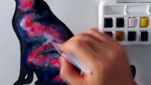 Cómo Colorear un Gato con Acuarelas (Galaxy effect)   Bonus Clip | ArteMaster