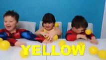 Balls Learning Colors with Kids and Surprise Eggs Learn colors and open eggs sur