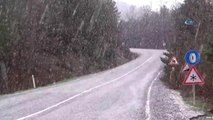 Kazdağları'nda Kar Yağışı Etkili Oluyor