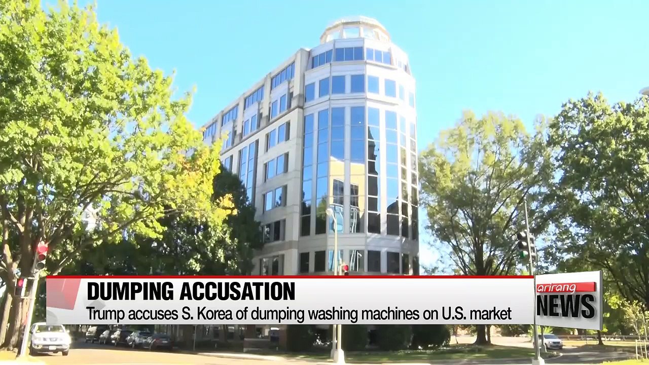 Trump accuses S. Korea of dumping washing machines to the U.S.