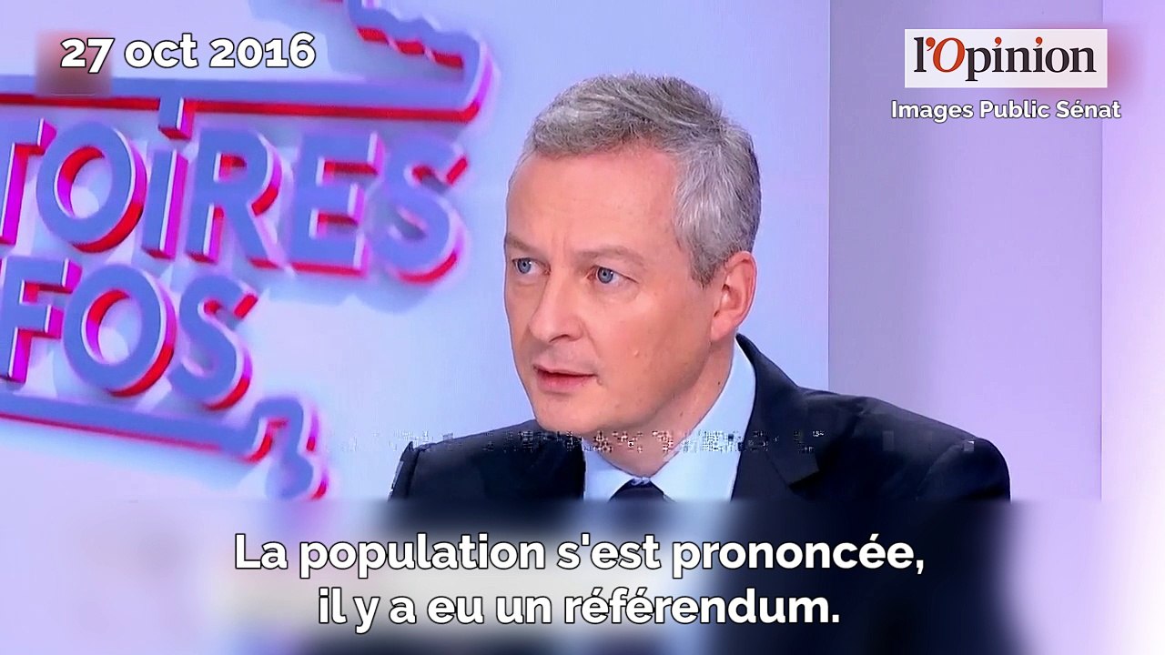 NDDL: quand Bruno Le Maire soutenait mordicus la construction