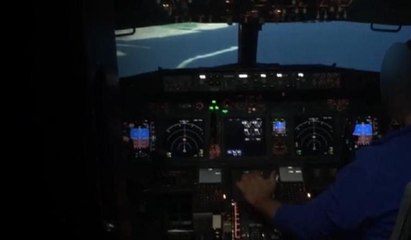 Trabzon’da pistten çıkan uçağın kokpitinde yaşananların simülasyonu