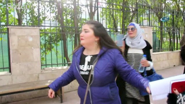 Deniz Ceylan ve boşandığı eşi arasında adliye önünde gerginlik