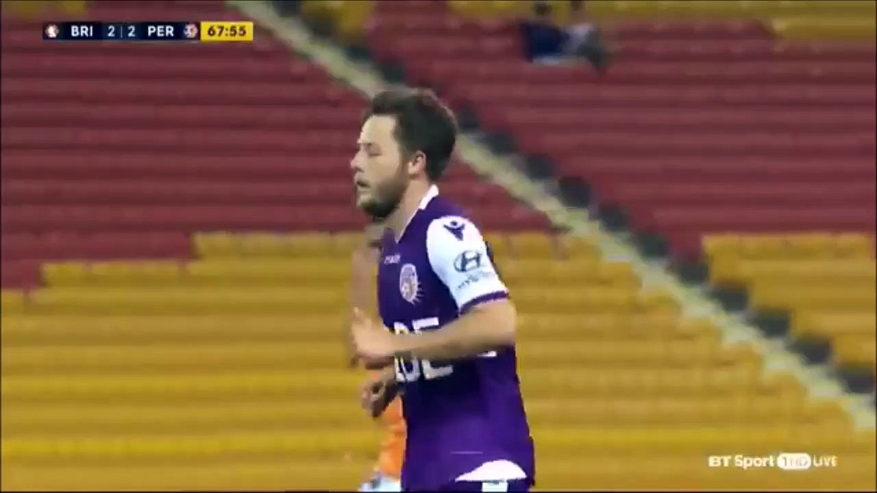 2-2 Chris Harold Goal Australia  A-League  Regular Season - 18.01.2018 Brisbane Roar 2-2 Perth Glory