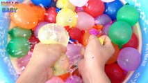 Lot Learn Colours Wet Balloons - TOP Finger Colors Water Balloon Song Nursery Compilation