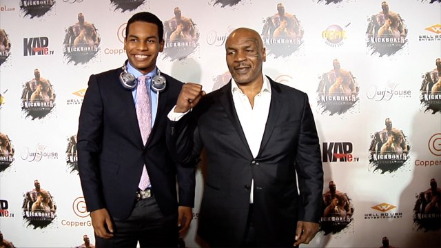 Mike Tyson and Miguel Leon Tyson Kickboxer: Retaliation Los Angeles Premiere Red Carpet