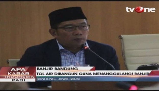 Tol Air Tengah Dibangun Saat Banjir, Ridwan Kamil Minta Maaf