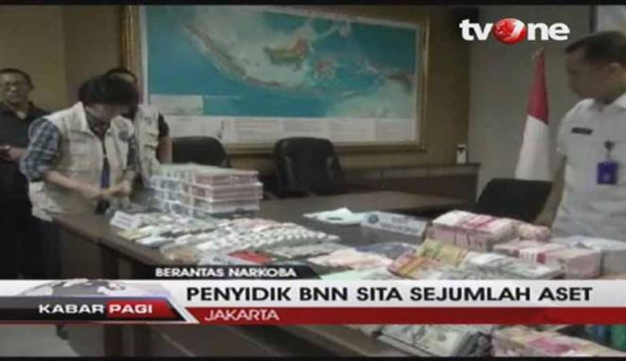 Penyidik BNN Sita Aset dan Uang Senilai 3,6 Triliun Rupiah