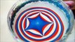 Red, white and blue star 4th of July water marble design!