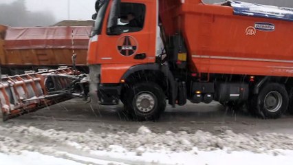 Bolu Dağı'nda kar yağışı - DÜZCE