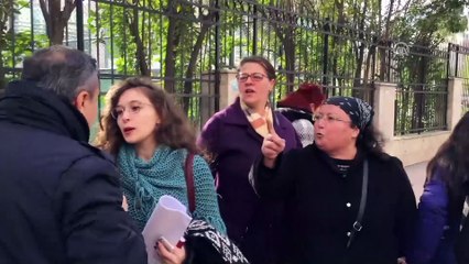 Boşanan çiftin adliye önünde kavgası - SAMSUN