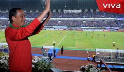 Nonton Piala Presiden Bareng Jokowi
