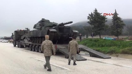 Hatay Sınıra Büyük Askeri Tank Sevkiyatı
