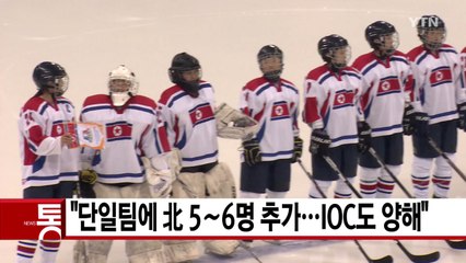 [YTN 실시간뉴스] "단일팀에 北 5∼6명 추가...IOC도 양해" / YTN