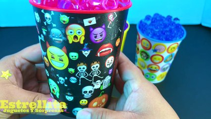 Emojis VASOS SORPRESA DE ORBEEZ, HUEVOS Y BOLSITAS SORPRESAS DE EMOJIS ELSA FROZEN SHOPKINS ESPAÑOL