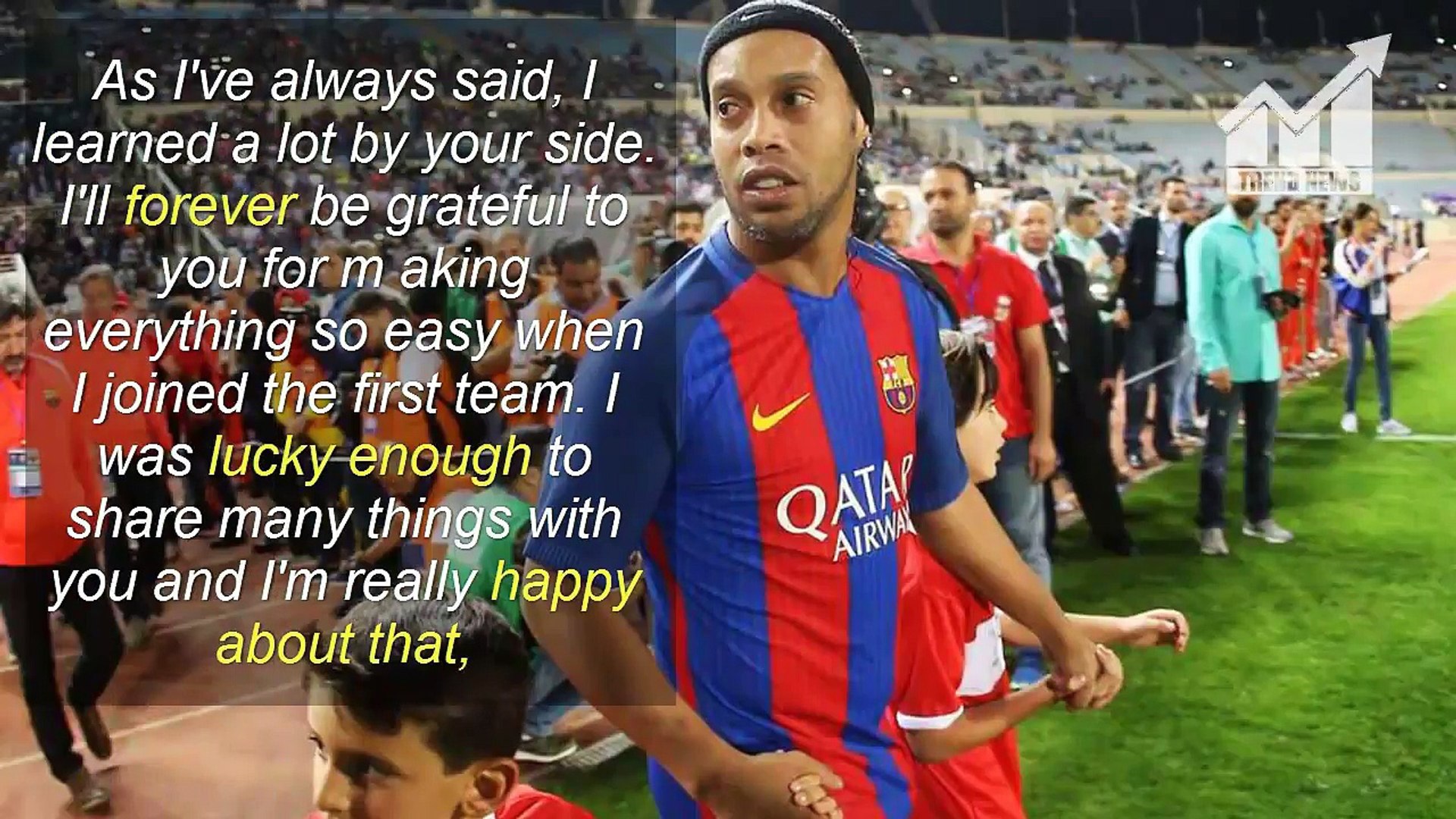 ⁣Lionel Messi sends beautiful Instagram message to Ronaldinho after Barcelona legend retires