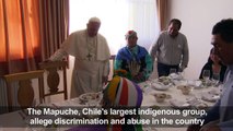 Pope meets members of indigenous Mapuche community in Chile