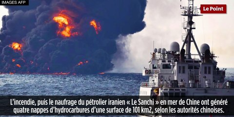Mer de chine : une marée noire de la taille de Paris