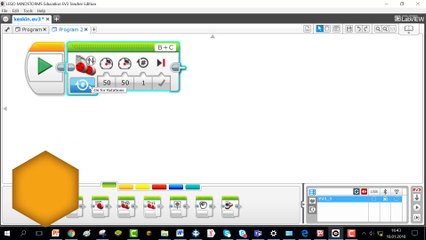 LEGO EV3 DERSLERİ - ROBOTUN SAAT YÖNÜNÜN TERSİNDE 360 DERECE DÖNÜŞÜ