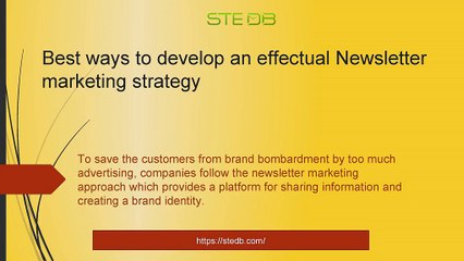 Best ways to develop an effectual Newsletter marketing strategy