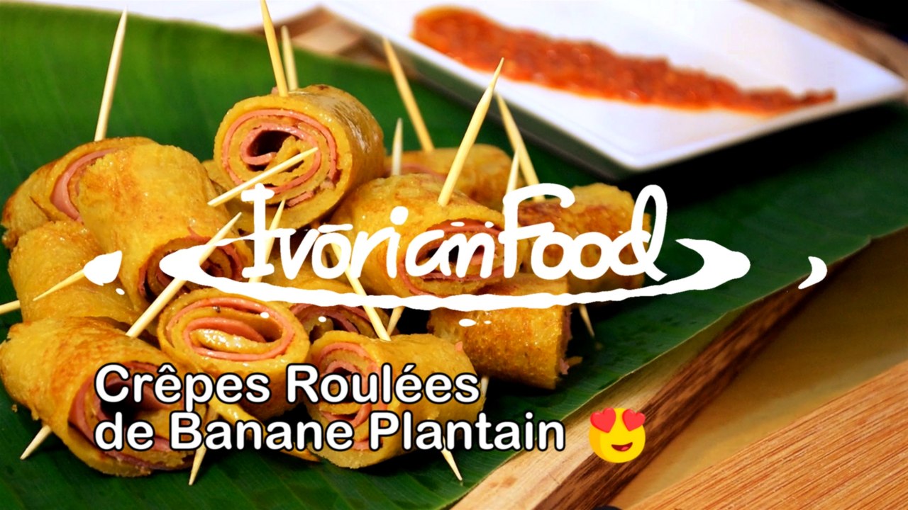 Les fameuses crêpes roulées de banane plantain !