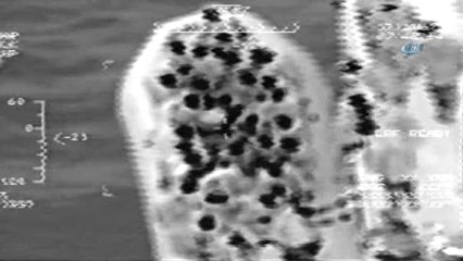 Sahil Güvenlik Uçağının Tespit Ettiği Çoğunluğu Çocuk 56 Göçmen Kurtarıldı