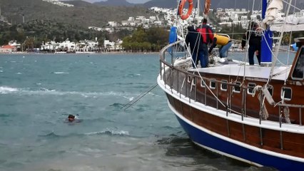 Bodrum'da sağanak ve fırtına etkili oluyor (2) - MUĞLA