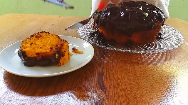 BOLO DE CENOURA COM GANACHE DE CHOCOLATE SEM LEITE - Gordices sem Lactose #05