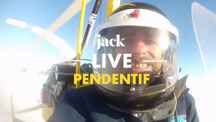 Pendentif en live depuis un ULM au dessus des nuages | JACK
