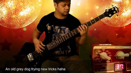 bass cover - play the funky music