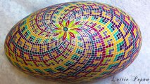 DIY Tutorial Egg Art - Windmill Design - Waxes Dyes Batik Pysanky Pysanka