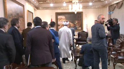 Diyanet İşleri Başkanı Erbaş, Filistin Direnişinin Simgesi Cüneydi'yi Kabul Etti