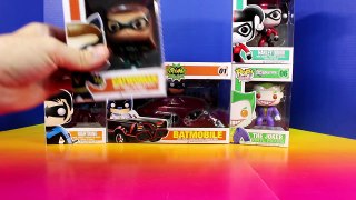 POP Heroes Batman Nightwing Catwoman Joker Harley Quinn Batmobile Imaginext Create Replica Robots